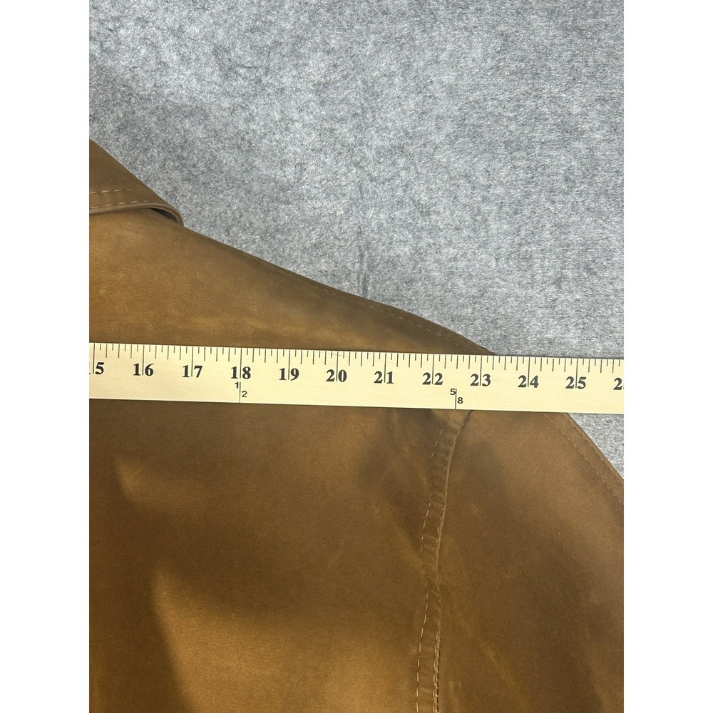 Reportage R.G.A. Made in Italy Tan Suede/Leather Style Bomber Jacket Men's Brown - Picture 8 of 15